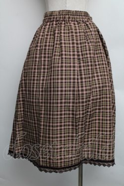 画像2: axes femme / HOUSEofTARTANコラボ/タータンチェックスカート  ブラウン S-25-12-15-061-AX-SK-AS-ZS