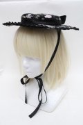 Kurumi Collaboration / 花柄ヘッドドレス  黒 S-25-12-15-006-LO-AC-AS-ZS