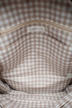 画像3: m petit by misako / ナイロンフリルリュック  ブラウン S-25-12-15-008-LO-BG-HR-ZS