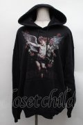 MILKBOY / DISORDER ANGEL HOODIE M 黒 S-25-12-15-013-MB-TO-AS-ZS
