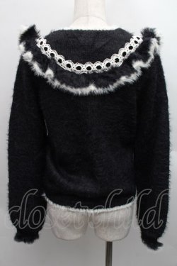 画像2: axes femme kawaii / フェザーニットPO  黒 S-25-12-15-014-AX-TO-HR-ZS