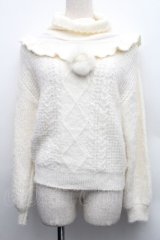 LIZ LISA / パフニットトップス  オフ S-25-12-15-019-LO-TO-HR-ZS