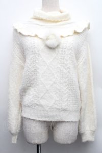 LIZ LISA / パフニットトップス  オフ S-25-12-15-019-LO-TO-HR-ZS