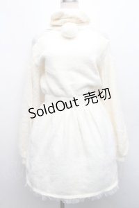 Swankiss / ハイネックニットワンピース  オフ S-25-12-15-022-CA-OP-HR-ZS