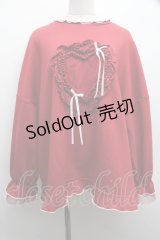 axes femme / ホイップハートトレーナー  赤 S-25-12-15-024-AX-TS-AS-ZS