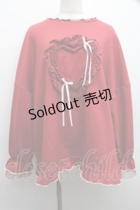 axes femme / ホイップハートトレーナー  赤 S-25-12-15-024-AX-TS-AS-ZS