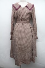 axes femme POETIQUE / ヴィンテージデザインワンピース  ブラウン S-25-12-15-029-AX-OP-HR-ZS