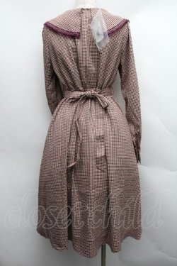 画像2: axes femme POETIQUE / ヴィンテージデザインワンピース  ブラウン S-25-12-15-029-AX-OP-HR-ZS