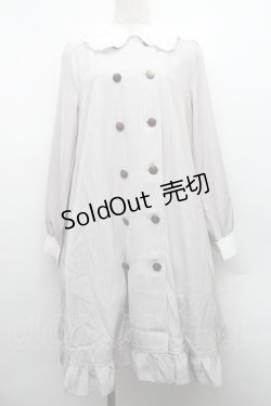 画像1: axes femme POETIQUE / メッセージリボンワンピース  グレー S-25-12-15-031-AX-OP-HR-ZS