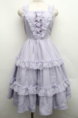 画像1: axes femme kawaii / プチリボンジャンパースカート M ラベンダー S-25-12-15-033-AX-OP-AS-ZS
