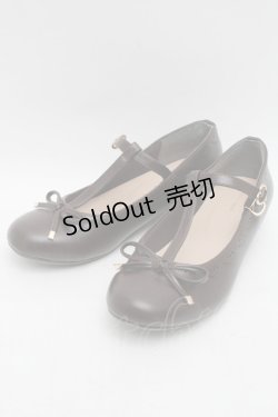 画像1: m petit by misako / AMNIリボンバレエ M ブラウン S-25-12-15-003-LO-SH-HR-ZS