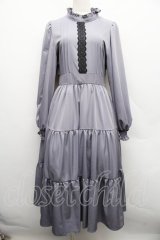 m petit by misako / AM＊レースティアードワンピース M ブルーグレー S-25-12-15-034-LO-OP-AS-ZS