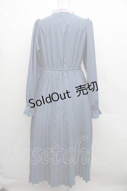 画像2: m petit by misako / AM*レースエリプリーツワンピース L 紺 S-25-12-15-035-LO-OP-AS-ZS