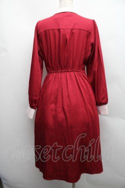 画像2: axes femme / トランプ刺繍ワンピース  赤 S-25-12-15-038-AX-OP-HR-ZS