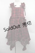 Candy Stripper / FRILL CHECK MINI ワンピース  赤 S-25-12-15-039-PU-PA-AS-ZS