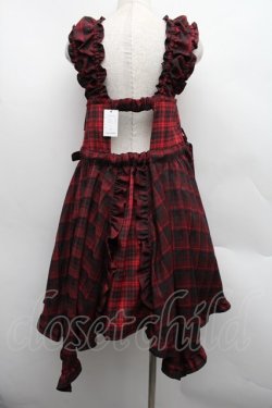 画像2: Candy Stripper / FRILL CHECK MINI ワンピース  赤 S-25-12-15-039-PU-PA-AS-ZS