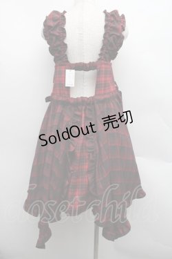 画像2: Candy Stripper / FRILL CHECK MINI ワンピース  赤 S-25-12-15-039-PU-PA-AS-ZS