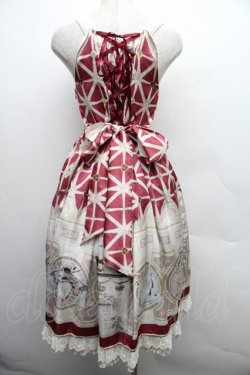 画像2: BABY,THE STARS SHINE BRIGHT / 天国の鍵〜祝福と出会う聖なる礼拝堂〜柄システィーナジャンパースカート  ボルドー S-25-12-15-041-BA-OP-AS-ZS