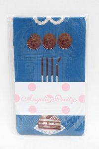 Angelic Pretty / Cream Cookie Paradeオーバーニー  ブルー S-25-12-16-001-AP-ZA-AS-ZS