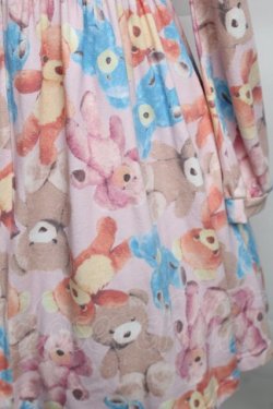 画像3: 【SALE】Candy Stripper / テディベアプリントカットワンピース  ピンク S-25-12-16-031-PU-OP-AS-ZT521