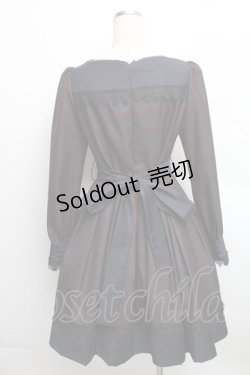 画像2: Sheglit / Janeタックワンピース  ワインｘ紺 S-25-12-16-033-EL-OP-AS-ZS