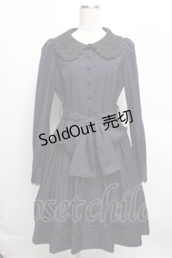 画像1: Sheglit / Margueriteタックワンピース  紺 S-25-12-16-034-EL-OP-AS-ZS