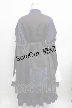 画像2: IRO+IRO / たっぷりフリルのキョンシーワンピース L-LL ネイビー S-25-12-16-035-LO-OP-SZ-ZS