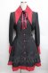 画像1: ATELIER BOZ / 長袖キャロルワンピース  赤ｘ黒 S-25-12-16-036-EL-OP-AS-ZS (1)