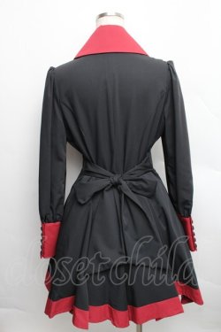 画像2: ATELIER BOZ / 長袖キャロルワンピース  赤ｘ黒 S-25-12-16-036-EL-OP-AS-ZS