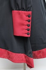 画像3: ATELIER BOZ / 長袖キャロルワンピース  赤ｘ黒 S-25-12-16-036-EL-OP-AS-ZS (3)