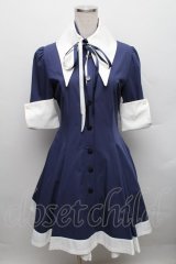 ATELIER BOZ //キャロルワンピースネオ  ブルー S-25-12-16-037-EL-OP-AS-ZS
