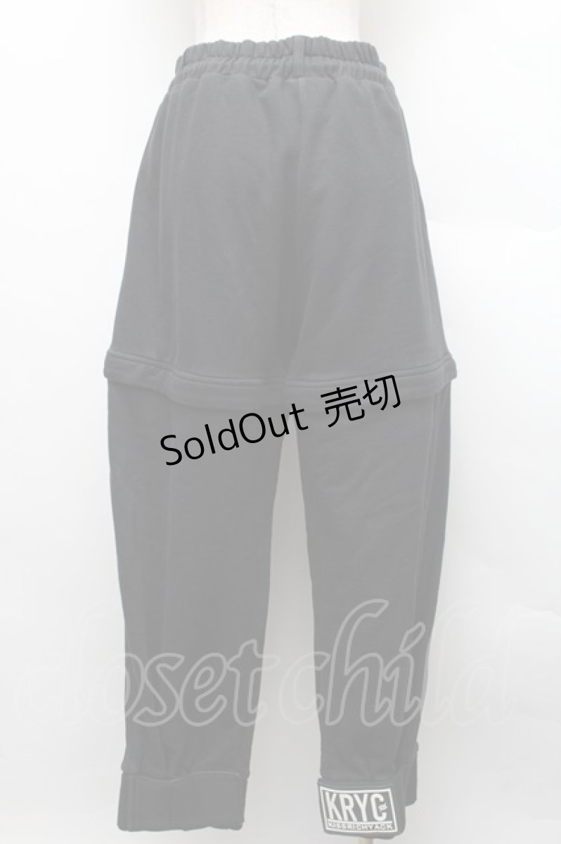 画像2: 【SALE】KRY CLOTHING / スウェットパンツ  黒 S-25-12-16-045-EL-PA-AS-ZT520 (2)