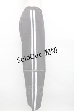画像3: 【SALE】LISTEN FLAVOR / ジャージパンツ  黒ｘ白 S-25-12-16-047-PU-PA-AS-ZT520