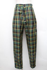 Perla nell' ostrica / チェックパンツ  グリーンｘイエロー S-25-12-16-049-EL-PA-AS-ZS