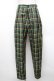 画像1: Perla nell' ostrica / チェックパンツ  グリーンｘイエロー S-25-12-16-049-EL-PA-AS-ZS (1)