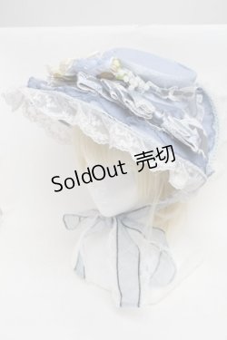 画像1: Elpress L / ボンネットハット  サックス S-25-12-16-006-PU-AC-AS-ZS