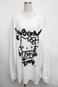 KINGLYMASK / ハローキティ × KINGLYMASKコラボＴシャツ  白 S-25-12-16-007-PU-TO-AS-ZS