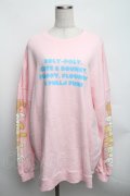 Candy Stripper / CINNAMOROLL BIG SWEAT  ピンク S-25-12-16-008-PU-BL-HR-ZS