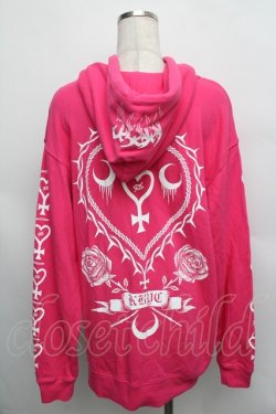 画像2: 【SALE】KRY CLOTHING / 「SENNOU」ジップパーカー  ピンク S-25-12-16-013-EL-BL-HR-ZT522