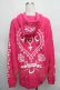 画像2: 【SALE】KRY CLOTHING / 「SENNOU」ジップパーカー  ピンク S-25-12-16-013-EL-BL-HR-ZT522 (2)