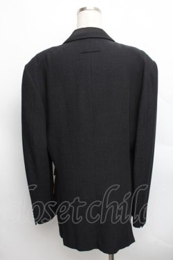 画像2: Jean Paul GAULTIER / HOMME ストライプテーラードジャケット 50 黒 S-25-12-16-017-GO-JA-AS-ZS