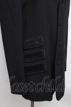 画像4: Jean Paul GAULTIER / HOMME ストライプテーラードジャケット 50 黒 S-25-12-16-017-GO-JA-AS-ZS