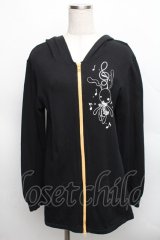 PUTUMAYO / 猫耳フードパーカー  黒 S-25-12-16-018-PT-TO-AS-ZS