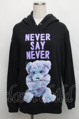 MILKBOY / NEVER SAY NEVERパーカー  黒 S-25-12-16-021-MB-TO-AS-ZS