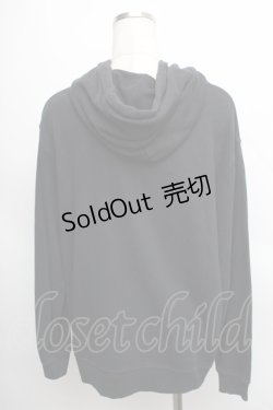 画像2: 【SALE】MILKBOY / NEVER SAY NEVERパーカー  黒 S-25-12-16-021-MB-TO-AS-ZT521