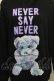 画像3: 【SALE】MILKBOY / NEVER SAY NEVERパーカー  黒 S-25-12-16-021-MB-TO-AS-ZT521 (3)