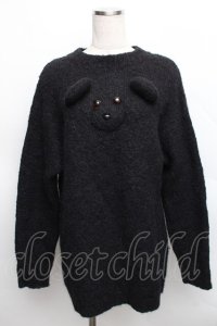 Candy Stripper / くまフェイスニット  黒 S-25-12-16-022-PU-TO-HR-ZS