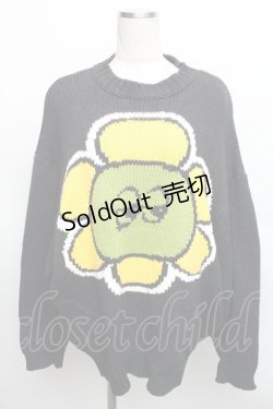 画像1: 【SALE】Candy Stripper / SUNNY DROLL CANDYニット  黒 S-25-12-16-023-PU-TS-HR-ZT521