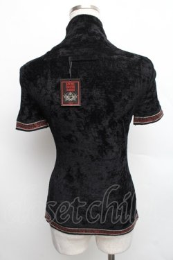 画像2: Jean Paul GAULTIER / ベロアトップス 40 黒 S-25-12-16-025-GO-TO-AS-ZS