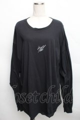 KINGLYMASK / ダブルトライアングル麻雀ビッグＴシャツ  黒 S-25-12-16-026-PU-TO-AS-ZS